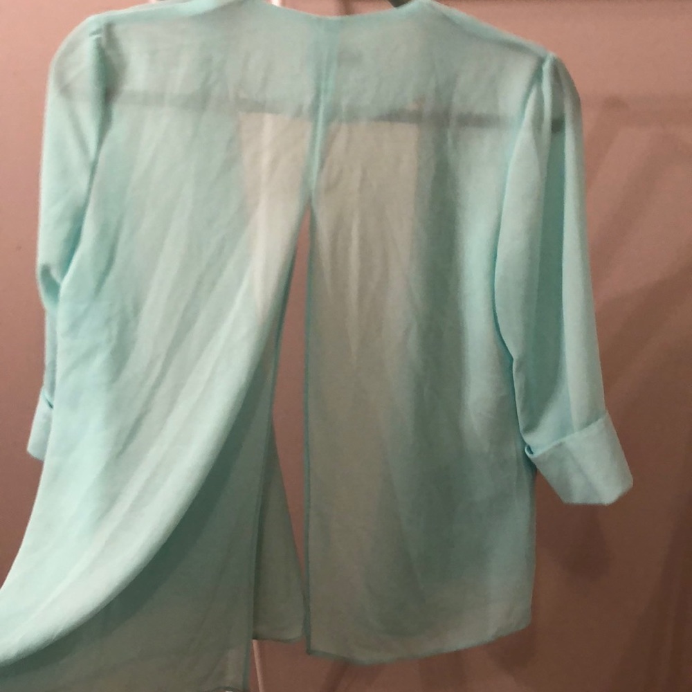 mint sequin blazer - Picture 5 of 5